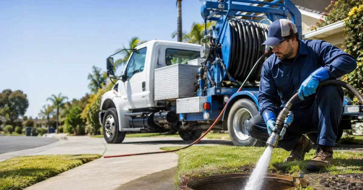 Hydro jet sewer cleaning Cantil
