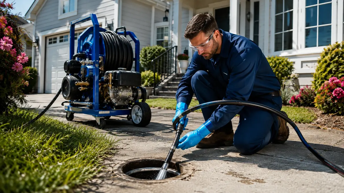 Residential Hydro Jet Drain Cleaning in Cantil