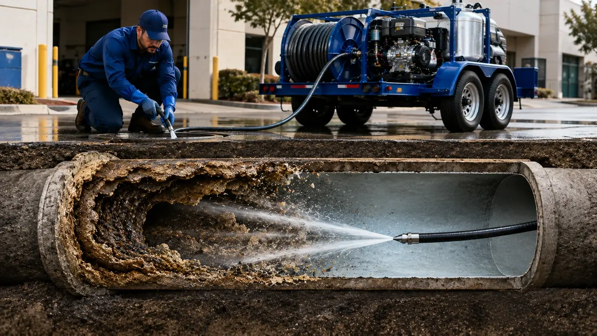 Sewer Pipe Descaling in Cantil